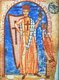 Germany: Holy Roman Emperor Friedrich Barbarossa (r.1155-1190) represented in a manuscript from 1188, Vatican Library